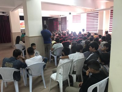 HAN İLÇESİ`NDE ÖĞRENCİLERE YÖNELİK ENERJİ VERİMLİLİĞİ SUNUMU YAPILDI