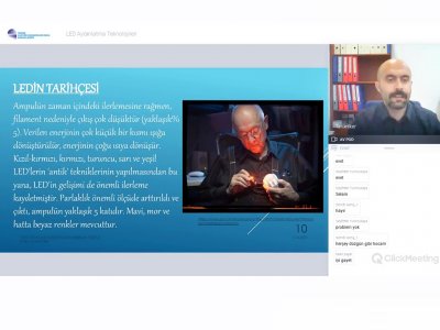 LED AYDINLATMA TEKNOLOJİLERİ KONULU WEBİNAR DÜZENLENDİ