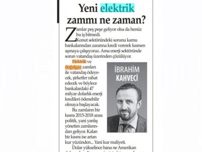 ZAMLAR PEŞ PEŞE GELİYOR OLSA DA HENÜZ BU İŞ BİTMEDİ. (KARAR GAZETESİ, 03.10.2019)