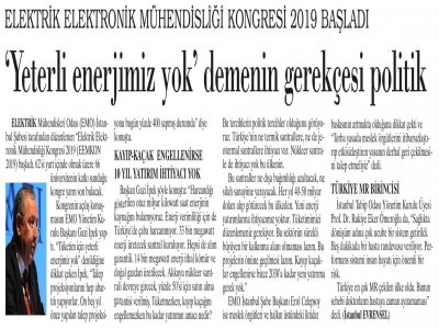 YETERLİ ENERJİMİZ YOK DEMENİN GEREKÇESİ POLİTİK (GÜNLÜK EVRENSEL)