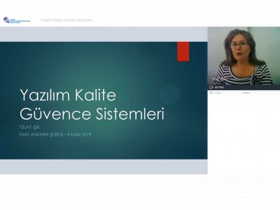 YAZILIM KALİTE YÖNETİM SİSTEMLERİ KONULU WEBINAR DÜZENLENDİ