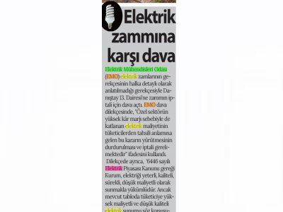BİZİM SAKARYA: ELEKTRİK ZAMMINA KARŞI DAVA