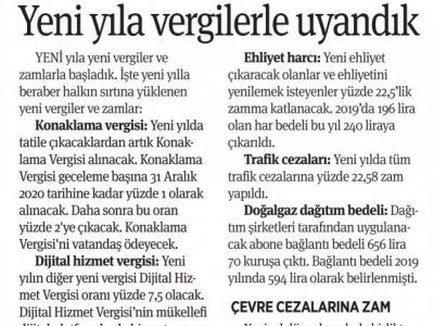YENİ YILA VERGİLERLE UYANDIK (BİRGÜN)