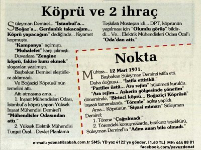 TURGUT ÖZALIN EMODAN ATILDIĞI İDDİASI GERÇEKDIŞIDIR
