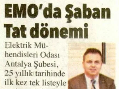 EMO`DA ŞABAN TAT DÖNEMİ (AKDENİZ GERÇEK - 13.01.2020)