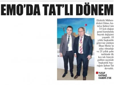 EMO`DA TAT`LI DÖNEM (ANTALYA SON HABER - 13.01.2020)
