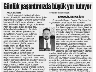 ELEKTRİK TASARRUFU İLE İLGİLİ BASIN AÇIKLAMASI DÜZENLENDİ