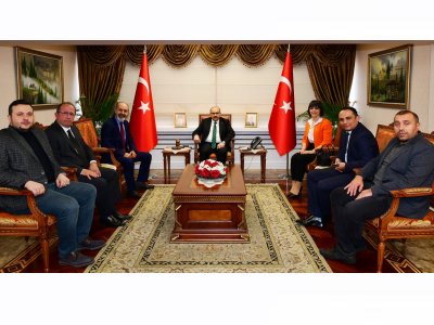 TRABZON VALİSİ SAYIN İSMAİL USTAOĞLU MAKAMINDA ZİYARET EDİLDİ