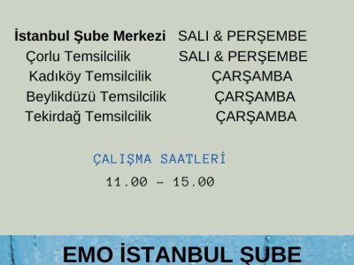 KADIKÖY TEMSİLCİLİĞİMİZ İÇİNDEN GEÇTİĞİMİZ SALGIN SÜRECİ SEBEBİYLE GEÇİCİ OLARAK KAPATILMIŞTIR