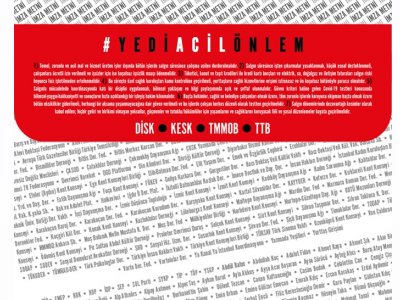 7 ACİL ÖNLEM ÇAĞRISINA BÜYÜK DESTEK