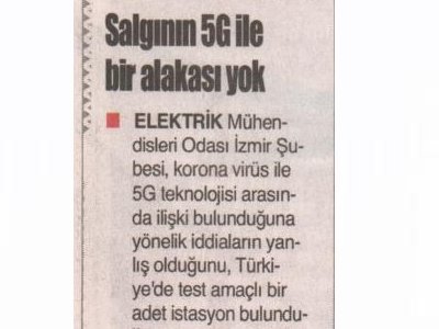 `5G İLE SALGININ BİR ALAKASI YOK` (9 EYLÜL)
