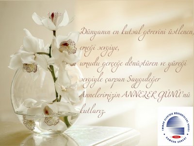 TÜM ANNELERİMİZİN ANNELER GÜNÜNÜ KUTLARIZ
