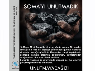 SOMAYI UNUTMADIK, UNUTMAYACAĞIZ!