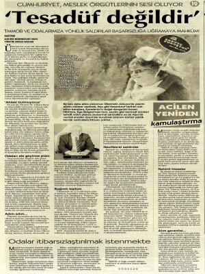 `TESADÜF DEĞİLDİR` (CUMHURİYET)