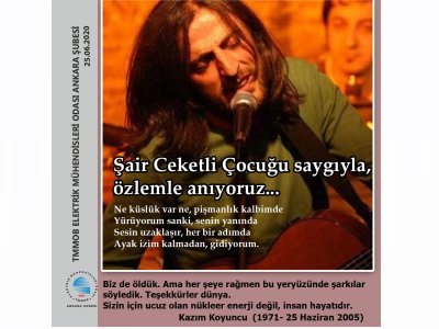 ŞAİR CEKETLİ ÇOCUĞU SAYGIYLA, ÖZLEMLE ANIYORUZ...