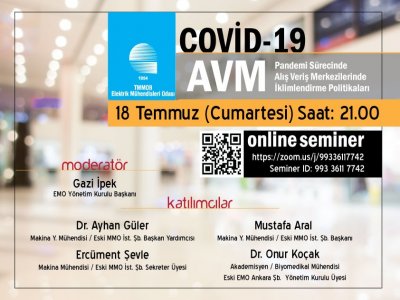 ONLİNE SEMİNER: PANDEMİ SÜRECİNDE ALIŞVERİŞ MERKEZLERİNDE İKLİMLENDİRME POLİTİKALARI