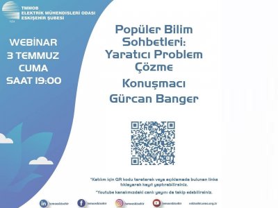 POPÜLER BİLİM SOHBETLERİ:YARATICI PROBLEM ÇÖZME