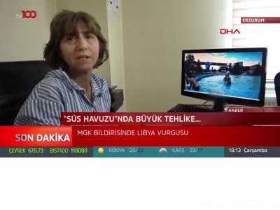 EMO ERZURUM İL TEMSİLCİSİ NAMİYE SINIRKAYA, SÜS HAVUZLARINDA YAŞANAN BÜYÜK TEHLİKEYİ ERZURUM TV100`E DEĞERLENDİRDİ. (ERZURUM TV100)