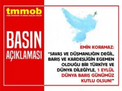 BARIŞIN VE KARDEŞLİĞİN EGEMEN OLDUĞU BİR TÜRKİYE VE DÜNYA İSTİYORUZ!