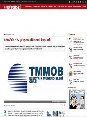 EMO`DA 47. ÇALIŞMA DÖNEMİ BAŞLADI (EVRENSEL.NET)