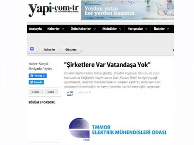 ŞİRKETLERE VAR VATANDAŞA YOK (YAPİ.COM.TR)