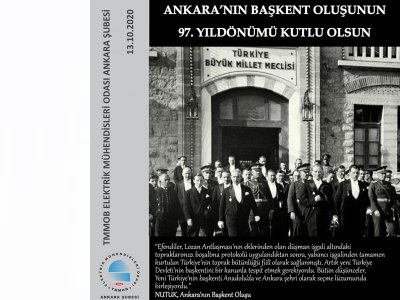 ANKARANIN BAŞKENT OLUŞUNUN 97. YILDÖNÜMÜ KUTLU OLSUN