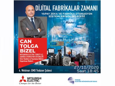 WEBINAR: ``YAPAY ZEKA VE FABRİKA OTOMASYON SİSTEMLERİNİN GELECEĞİ``