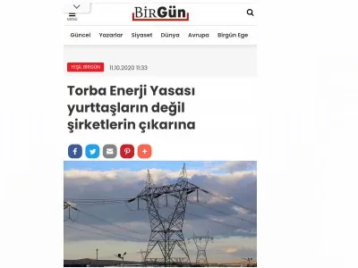TORBA ENERJİ YASASI YURTTAŞLARIN DEĞİL ŞİRKETLERİN ÇIKARINA-OĞUZ TÜRKYILMAZ / TMMOB ENERJİ ÇALIŞMA GRUBU BAŞKANI (BİRGUN.NET)