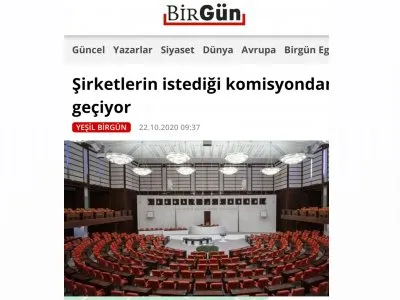 ŞİRKETLERİN İSTEDİĞİ KOMİSYONDAN GEÇİYOR (BİRGUN.NET)