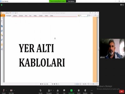 ŞUBEMİZDE ONLİNE MİSEM YG TESİSLERİNDE İŞLETME SORUMLULUĞU EĞİTİMİ DÜZENLENDİ