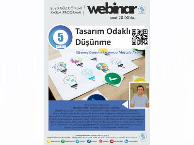 TASARIM ODAKLI DÜŞÜNME BAŞLIKLI WEBINAR DÜZENLENECEK
