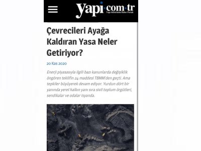 ÇEVRECİLERİ AYAĞA KALDIRAN YASA NELER GETİRİYOR? (YAPİ.COM.TR)