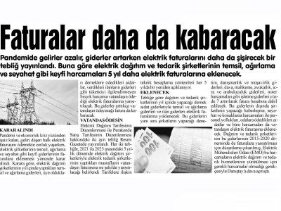 FATURALAR DAHA DA KABARACAK (SAKARYA HALK)