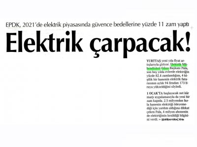 FATURA YÜZDE 82.4 ARTTI (CUMHURİYET)