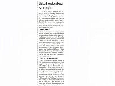 ÜÇ YILDA 15 ZAMMIN ARDINDAN ELEKTRİK YÜZDE 93, DOĞALGAZ YÜZDE 63 PAHALANDI (YENİ ASYA)