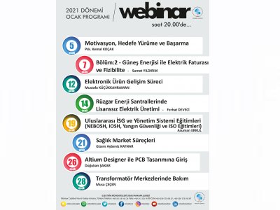 RÜZGAR ENERJİ SANTRALLERİNDE LİSANSSIZ ELEKTRİK ÜRETİMİ WEBİNARI DÜZENLENECEK