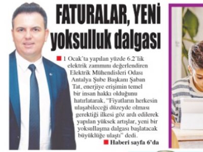 FATURALAR, YENİ YOKSULLUK DALGASI (AKDENİZ GERÇEK-05.01.2021)