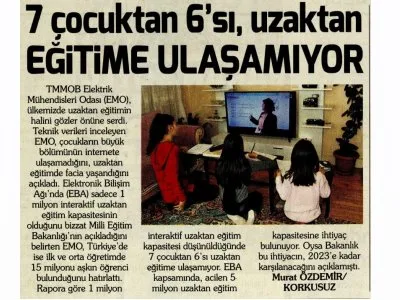 7 ÇOCUKTAN 6`SI EĞİTİME ULAŞAMIYOR (KORKUSUZ)
