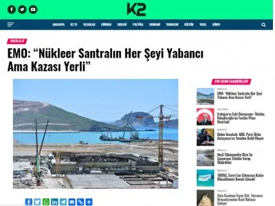 EMO: NÜKLEER SANTRALIN HER ŞEYİ YABANCI AMA KAZASI YERLİ (K2HABER.COM.TR)