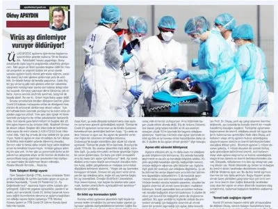 VİRÜS AŞI DİNLEMİYOR VURUYOR ÖLDÜRÜYOR! (OKTAY APAYDIN/GAZETE DAMGA)