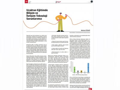 UZAKTAN EĞİTİMDE BİLİŞİM VE İLETİŞİM TEKNOLOJİ SORUNLARIMIZ (MEHMET ÖZDAĞ-ELEKTRİK MÜHENDİSLERİ ODASI YÖNETİM KURULU ÜYESİ /MEKTEPLİ BÜLTEN)