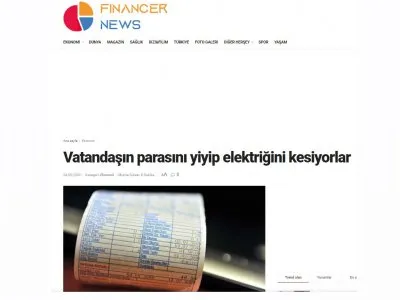VATANDAŞIN PARASINI YİYİP ELEKTRİĞİNİ KESİYORLAR(FİNANCERNEWS.NET)