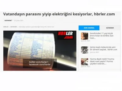 VATANDAŞIN PARASINI YİYİP ELEKTRİĞİNİ KESİYORLAR (HBRLER.COM)