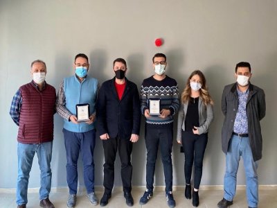 YENİ İŞ YERİ AÇAN ÜYELERİMİZİ YÖNETİM  KURULU OLARAK ZİYARET ETTİK.