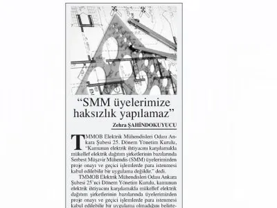 SMM ÜYELERİMİZE HAKSIZLIK YAPILAMAZ` (BAŞKENT GAZETESİ, 3.3.2021)