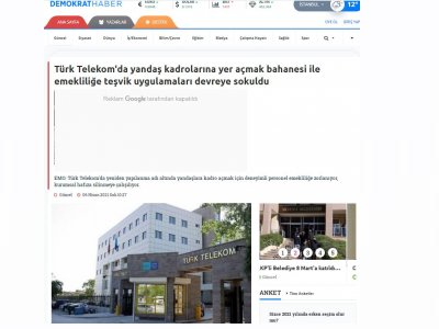 TÜRK TELEKOM`DA YANDAŞ KADROLARINA YER AÇMAK BAHANESİ İLE EMEKLİLİĞE TEŞVİK UYGULAMALARI DEVREYE SOKULDU (DEMOKRATHABER.ORG)