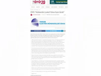 EMO: NÜKLEERDE LİYAKAT YOKSA KAZA VARDIR! (TURK-İNTERNET.COM)