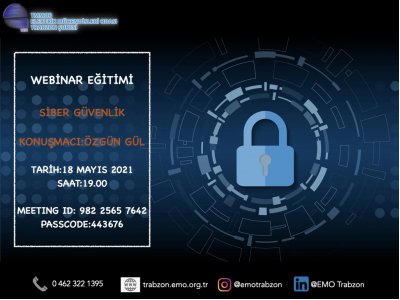 WEBİNAR:`SİBER GÜVENLİK`