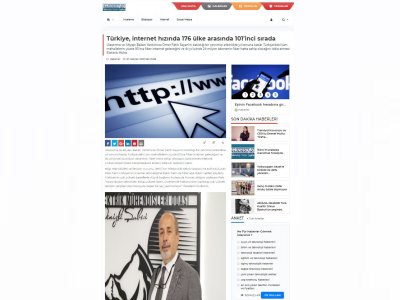 TÜRKİYE, İNTERNET HIZINDA 176 ÜLKE ARASINDA 101İNCİ SIRADA (TEKNOSAYFA.COM)