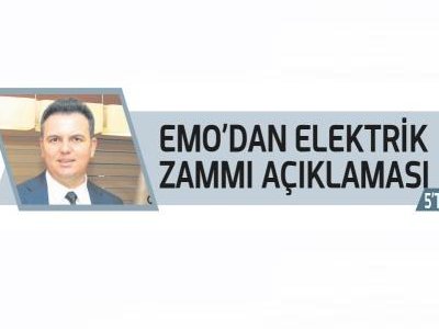 EMO`DAN ELEKTRİK ZAMMI AÇIKLAMASI (LİDER-02.07.2021)